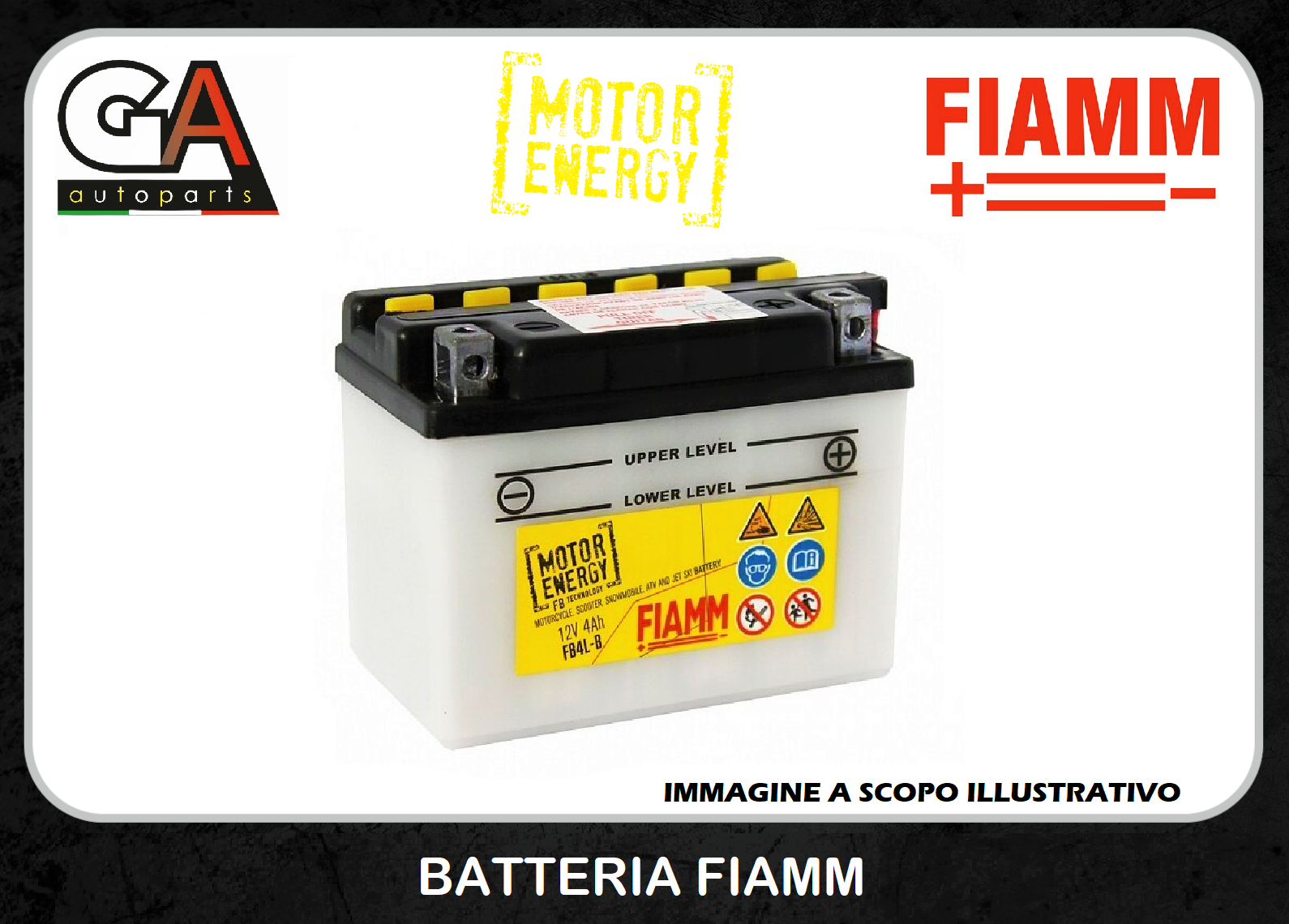 Vendita FB7-A, Batteria Moto FIAMM FB7-A MotorEnergy Acido libero