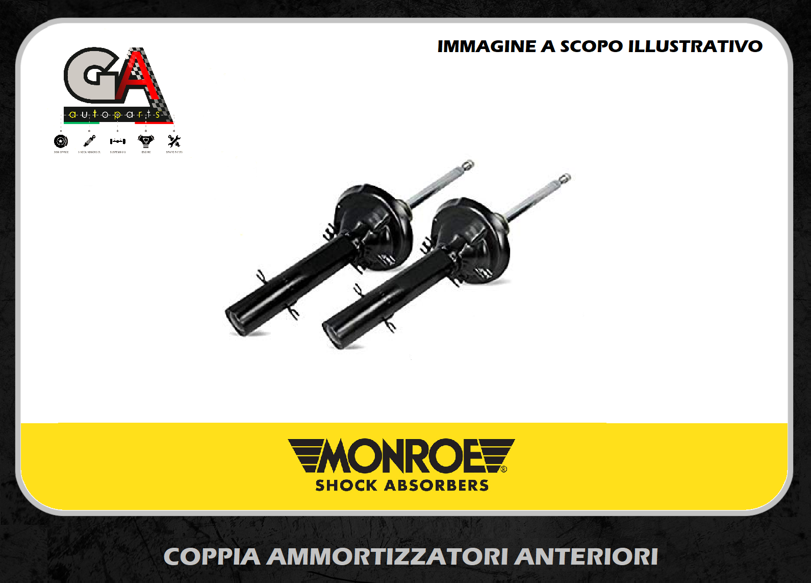 Coppia ammortizzatori anteriori originali per fiat 600