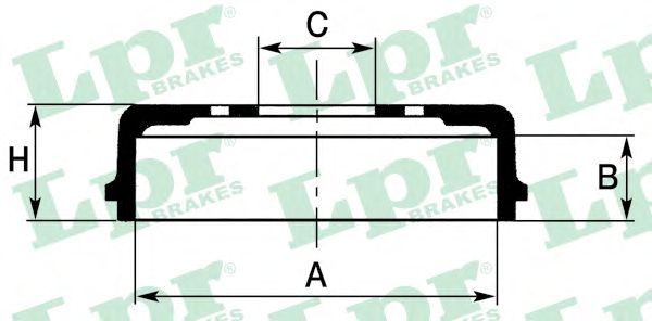 Kit freni posteriori Fiat Panda 141 4x4 ganasce piatti e cilindretti