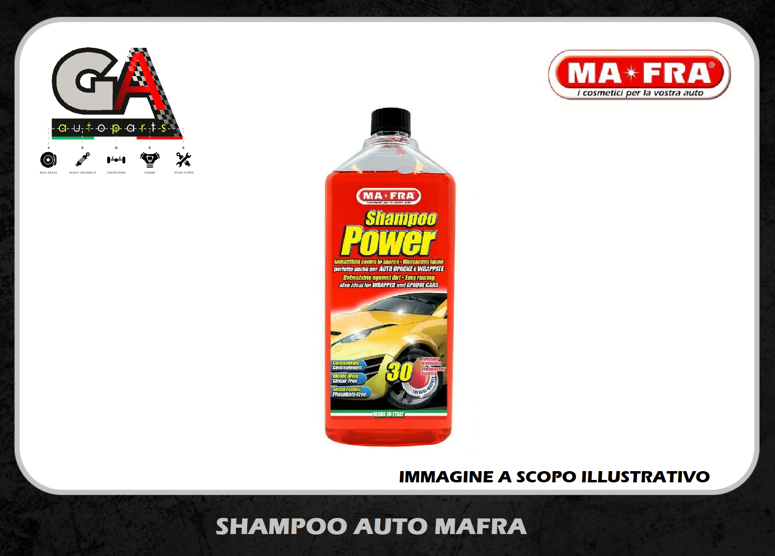 MA-FRA Shampoo Power per lavaggio auto