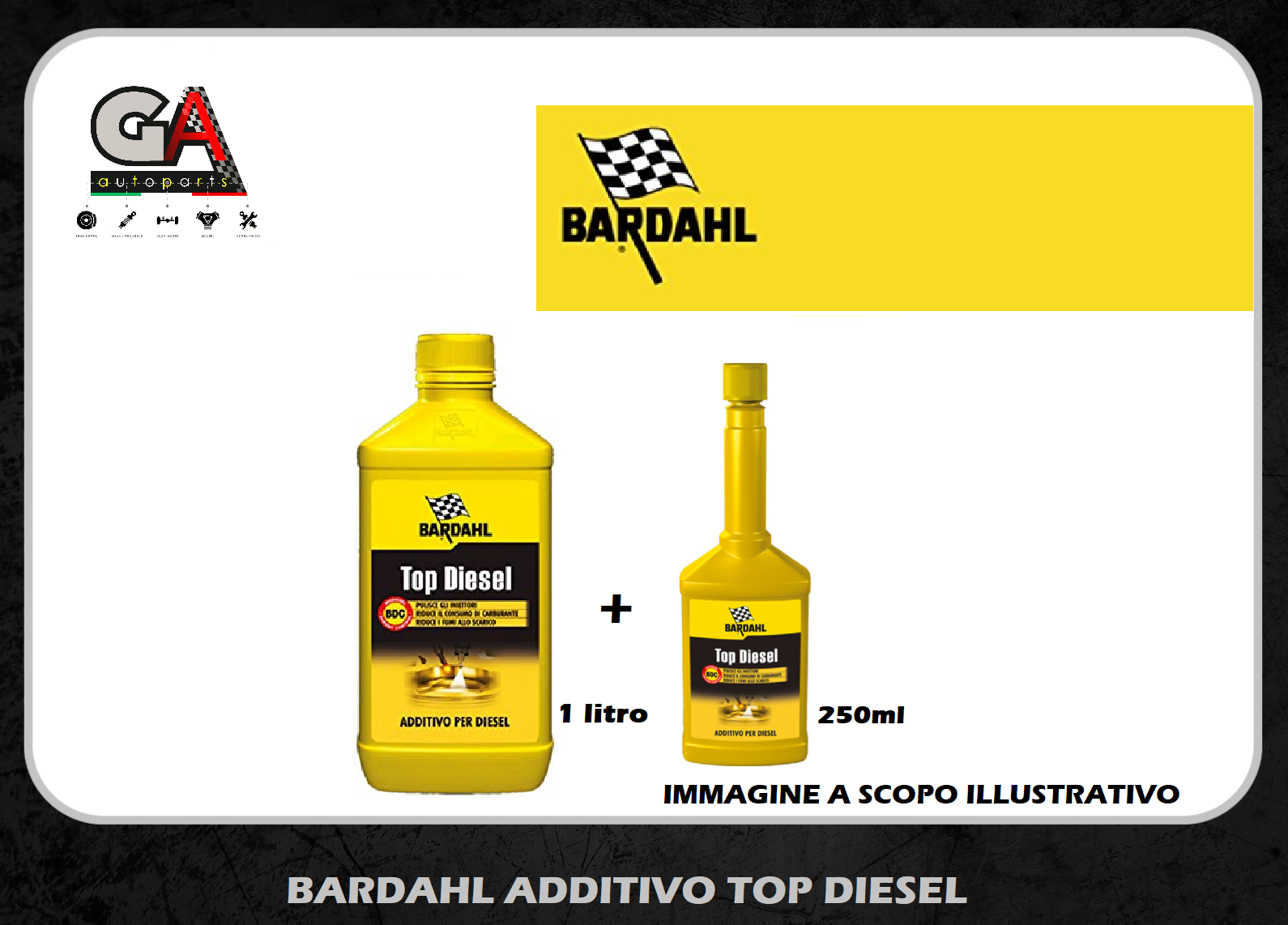 Bardahl Top Diesel additivo gasolio pulizia iniettori motore 1L +
